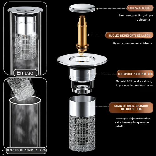 X2 Tapón Filtro para drenaje | Aquavo™
