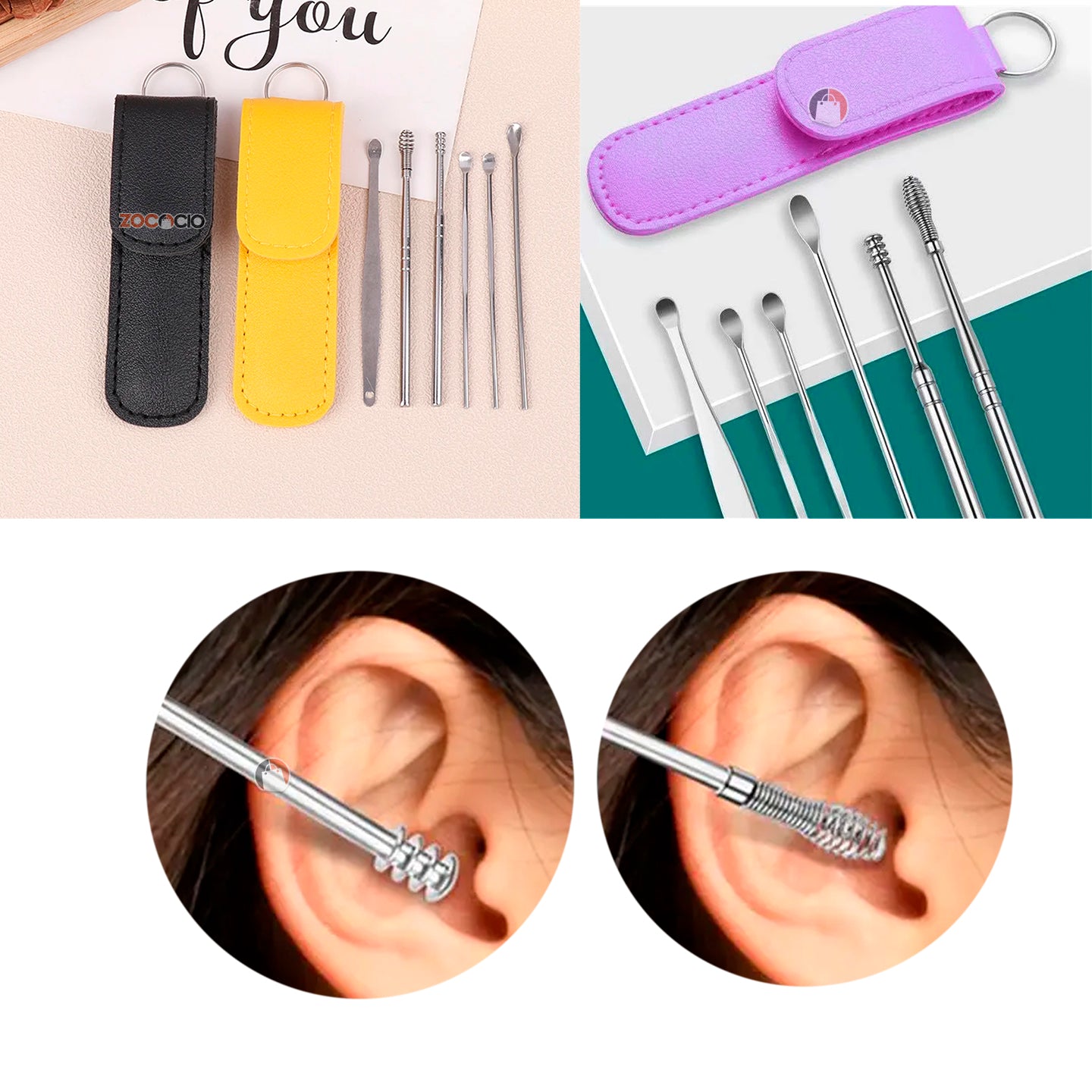 Set Limpiador De Oídos X6 Piezas