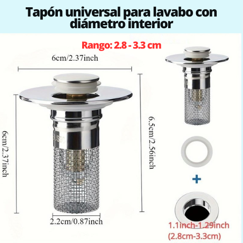 X2 Tapón Filtro para drenaje | Aquavo™